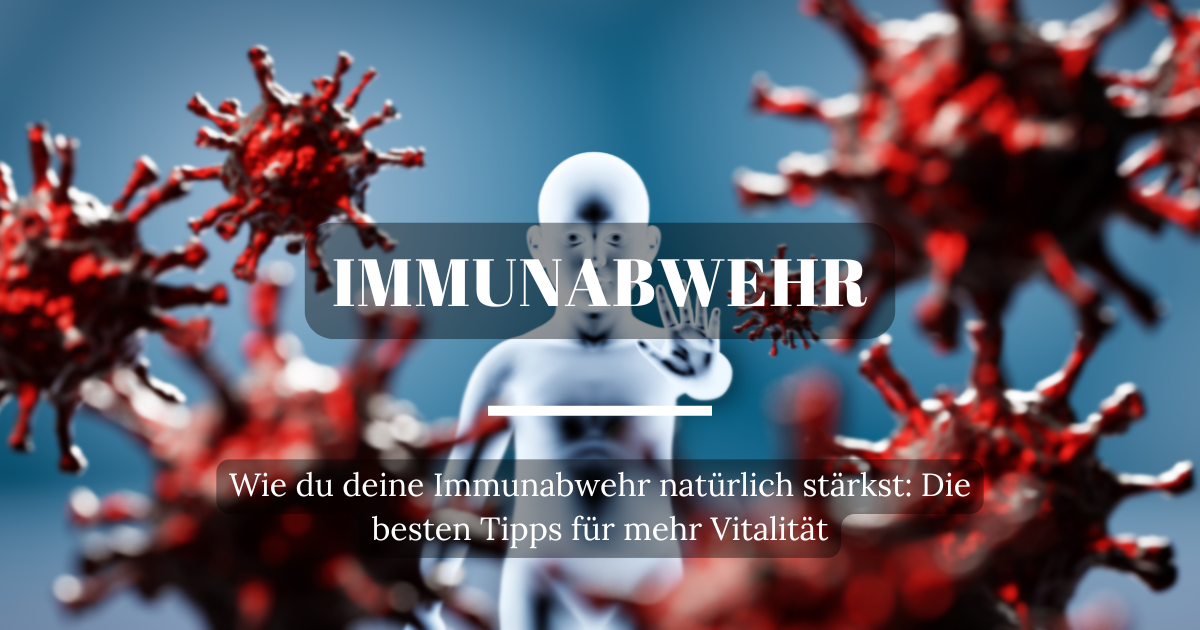 Grafik eines Männchens, das Viren abwehrt, symbolisiert die Stärkung des Immunsystems durch gesunde Gewohnheiten und Lebensweise.