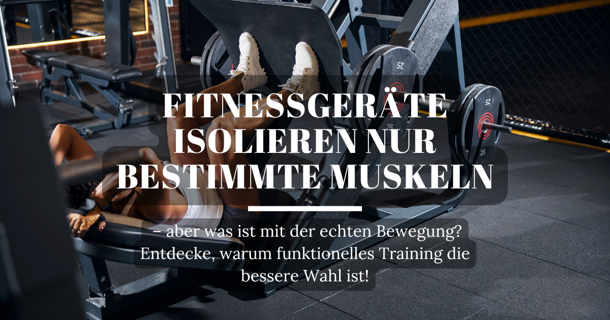 Frau an der Beinpresse im Fitnessstudio, um ihre Beinmuskulatur zu stärken – eine klassische Fitnessgeräteübung.