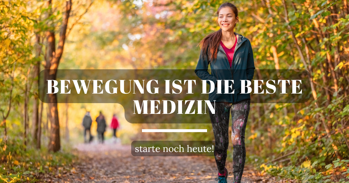 Frau spaziert in der Natur, genießt frische Luft und Bewegung für Gesundheit und Wohlbefinden.