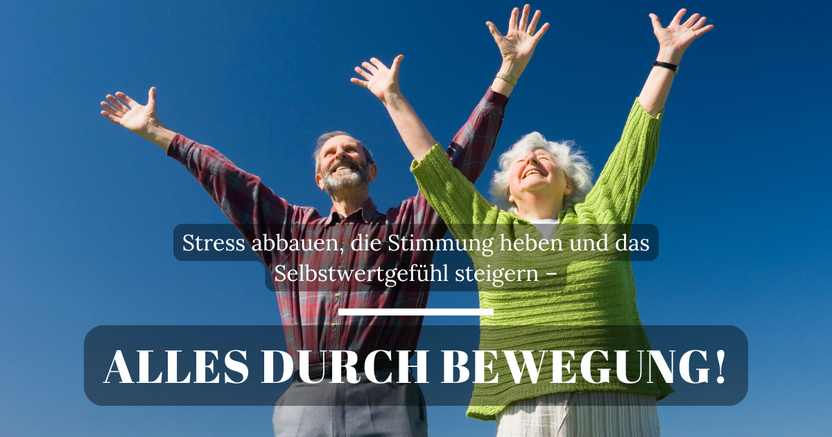 Mann und Frau bewegen sich draußen, um mentale Ruhe und Ausgeglichenheit zu fördern.